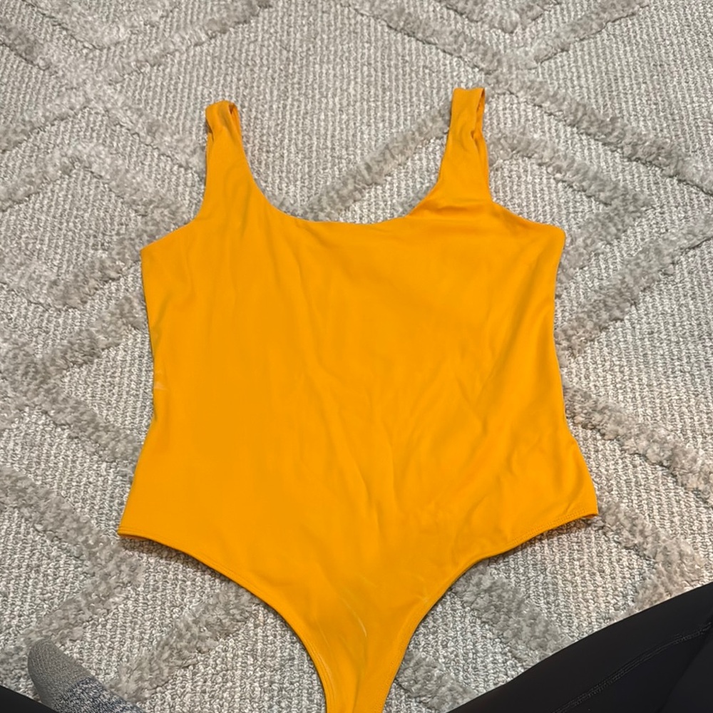 Express Mustard Yellow Bodysuit